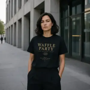 Noxx Футболка с принтом "Waffle Party" Разделение