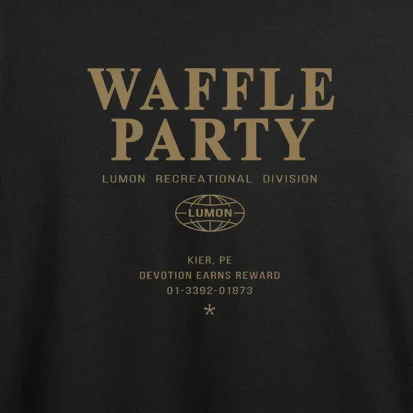 Noxx Футболка с принтом "Waffle Party" Разделение Noxx Футболка с принтом "Waffle Party" Разделение