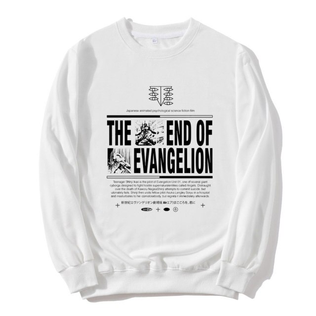 Свитшот NOXX Аніме the end of evangelion Белый