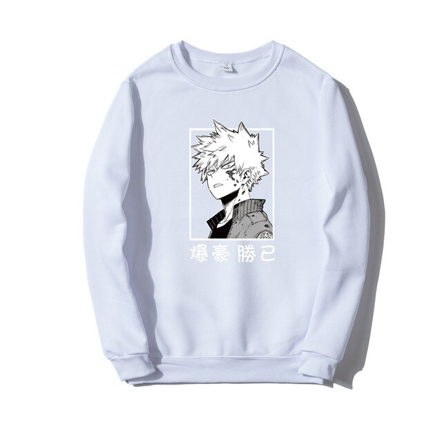 Свитшот NOXX Аніме Bakugou Katsuki Белый