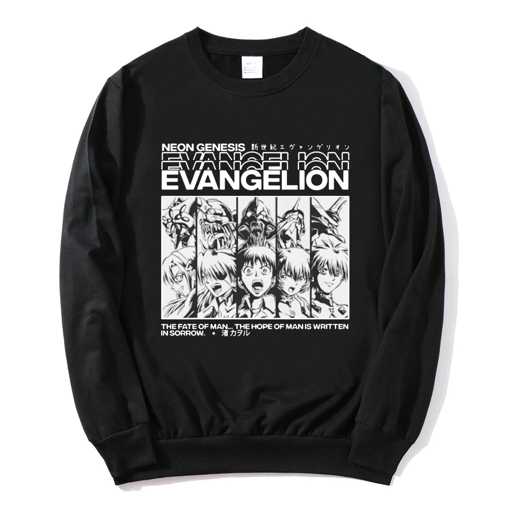 Свитшот NOXX Аніме evangelion Черный