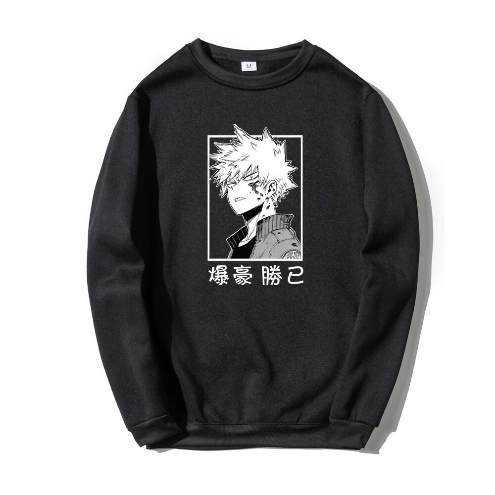 Свитшот NOXX Аніме Bakugou Katsuki Черный