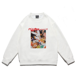 Свитшот NOXX Playboi Carti в стилі хіп-хоп Белый Свитшот NOXX Playboi Carti в стилі хіп-хоп Белый