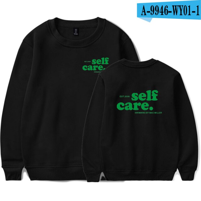 Свитшот NOXX Mac Miller self care Черный Свитшот NOXX Mac Miller self care Черный