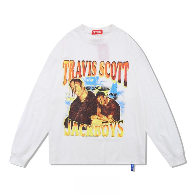 Свитшот NOXX Cactus Jack Travis Scott Jackboys Белый