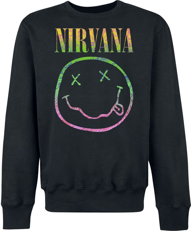 Свитшот NOXX музика рок NIRVANA smile Черный Свитшот NOXX музика рок NIRVANA smile Черный