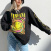Свитшот NOXX музика рок NIRVANA smile Черный Свитшот NOXX музика рок NIRVANA smile Черный