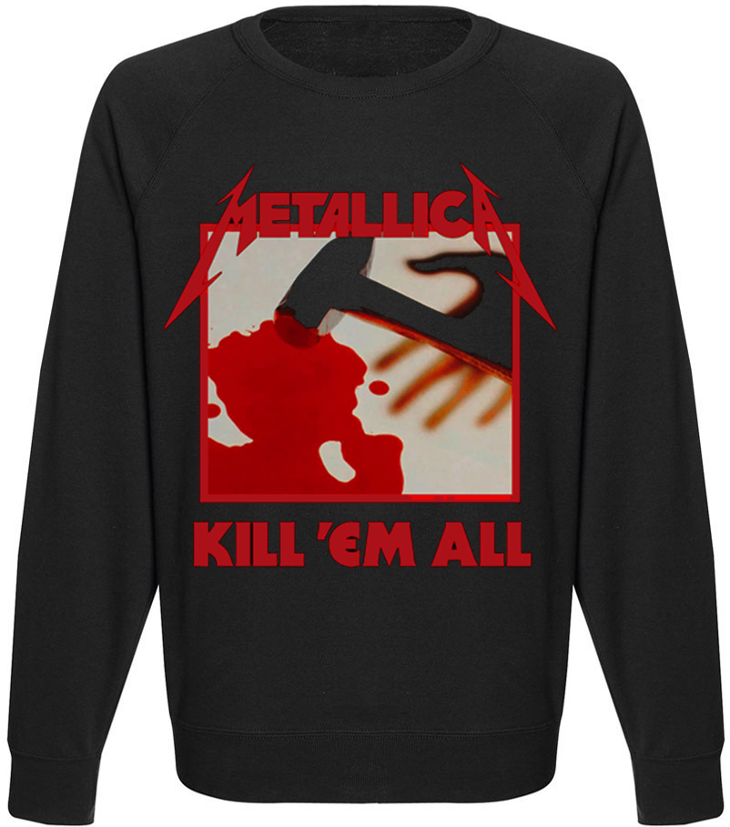 Свитшот NOXX музика рок METALLICA kill all Черный