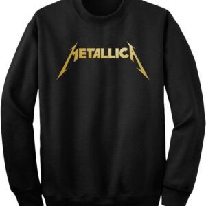 Свитшот NOXX музика рок METALLICA gold Черный