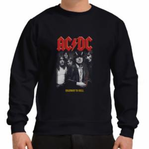 Свитшот NOXX музика рок AC/DC four Черный