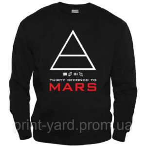 Свитшот NOXX 30 Seconds To Mars Черный Свитшот NOXX 30 Seconds To Mars Черный