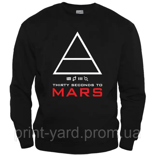 Свитшот NOXX 30 Seconds To Mars Черный Свитшот NOXX 30 Seconds To Mars Черный