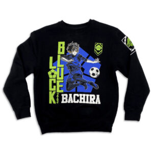 Свитшот NOXX аніме BLUELOCK - Bachira Jersey Crew Черный Свитшот NOXX аніме BLUELOCK - Bachira Jersey Crew Черный