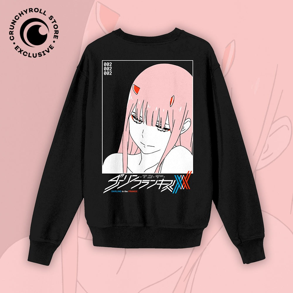 Свитшот NOXX аніме DARLING in the FRANXX BLACK Черный