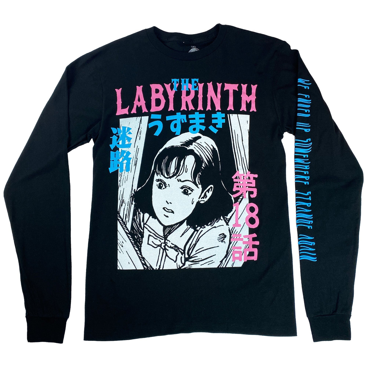 Свитшот NOXX аніме Junji Ito - The Labyrinth Черный