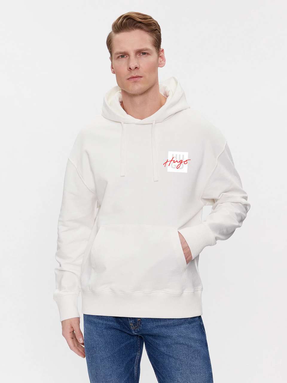 Худи NOXX Hugo Boss Белый Худи NOXX Hugo Boss Белый