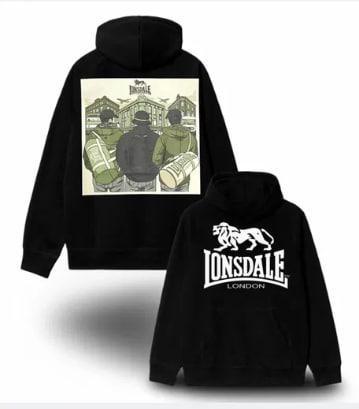 Худи NOXX Чоловічій на флісі Lonsdale Черный
