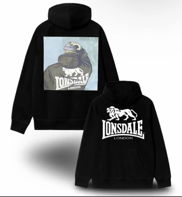 Худи NOXX Чоловічій на флісі Lonsdale Черный