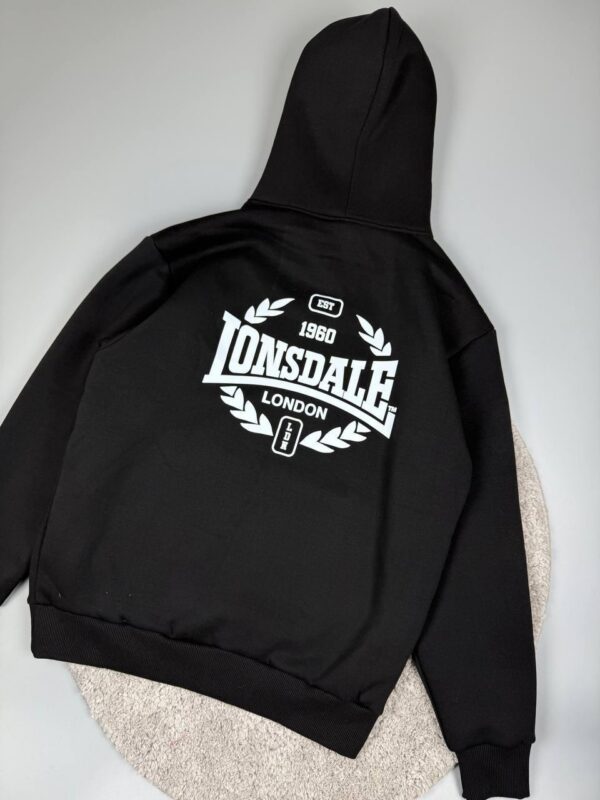 Худи NOXX Чоловічій на флісі Lonsdale Черный