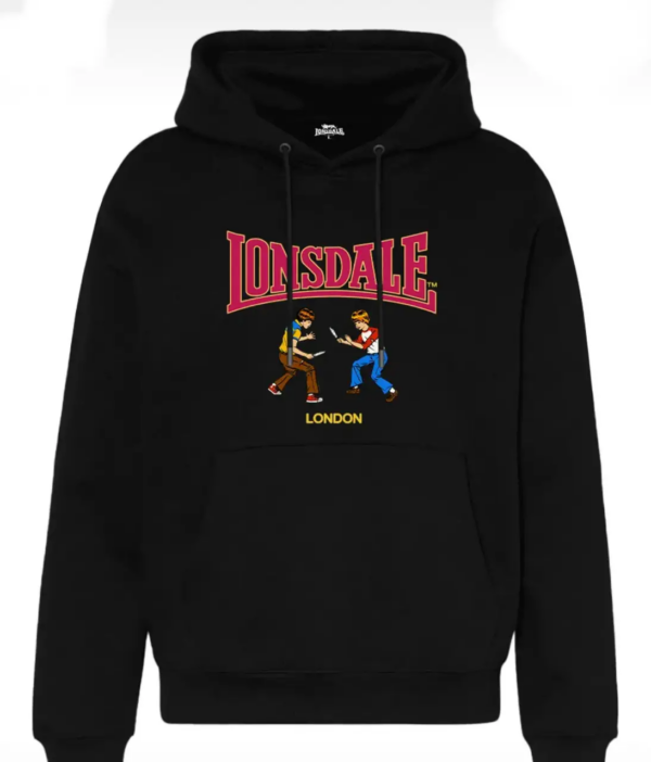 Худи NOXX Чоловічій на флісі Lonsdale Черный