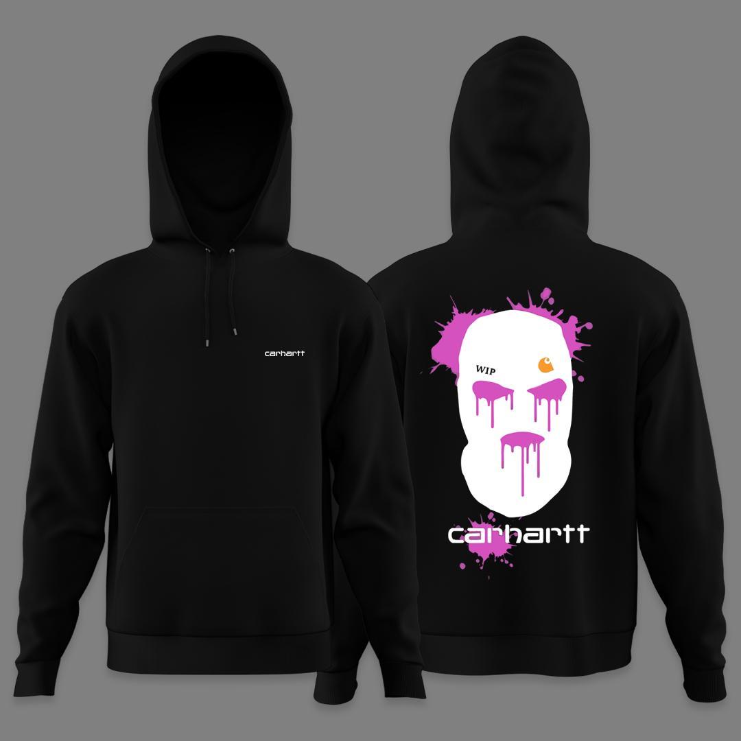 Худи NOXX Carhartt pink mask Черный Худи NOXX Carhartt pink mask Черный