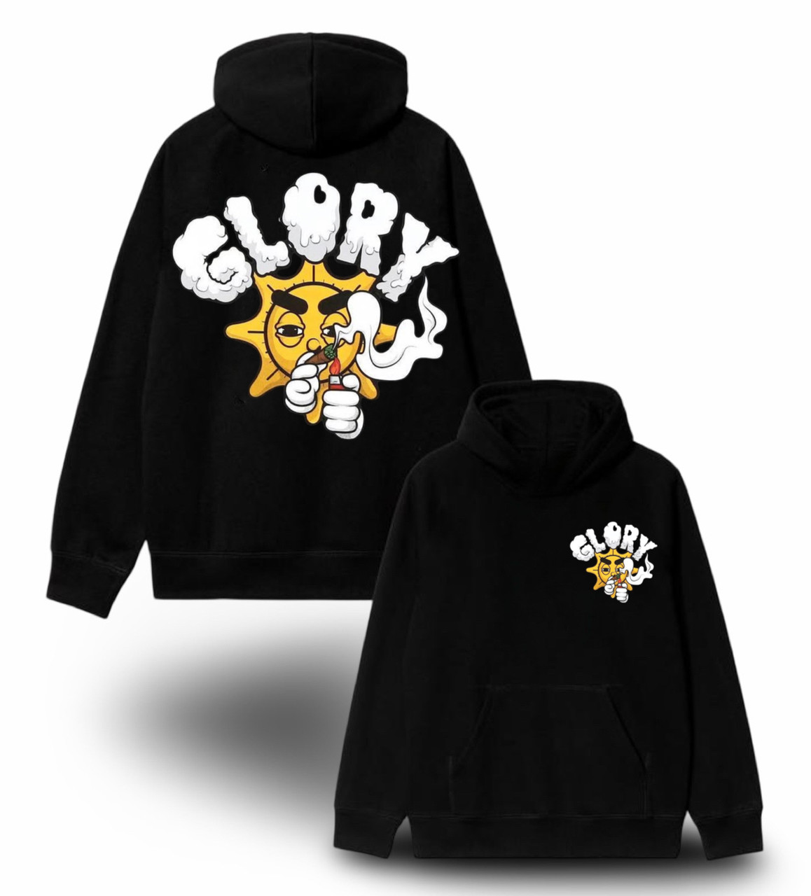 Худи NOXX Streetwear Glo Gang Черный