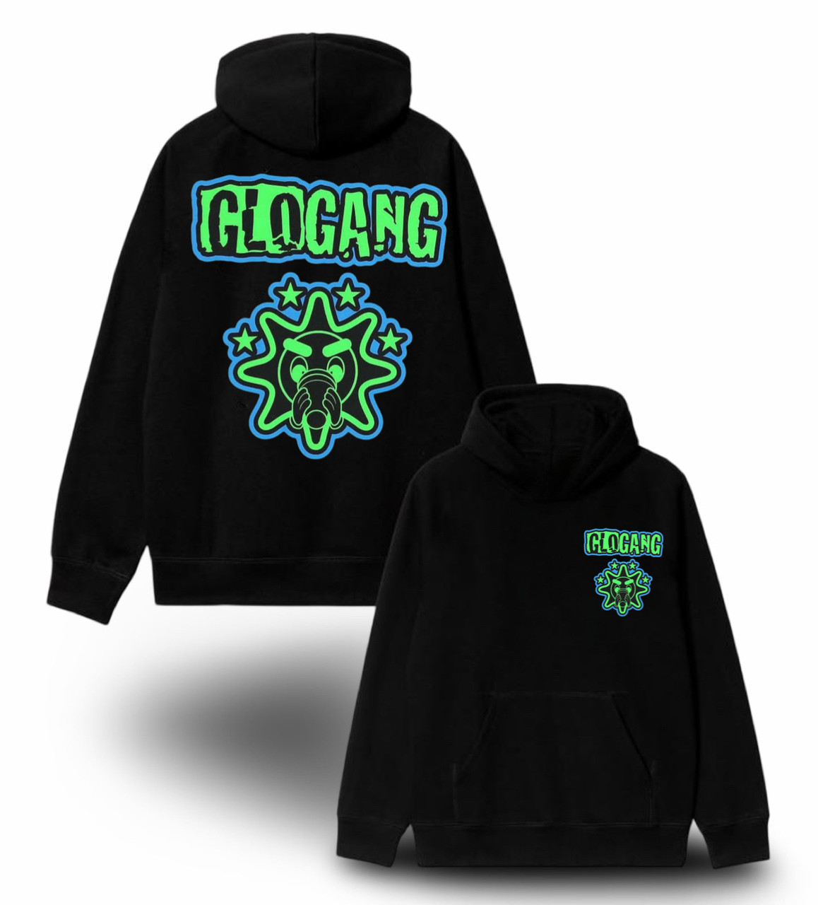 Худи NOXX Streetwear Glo Gang Черный