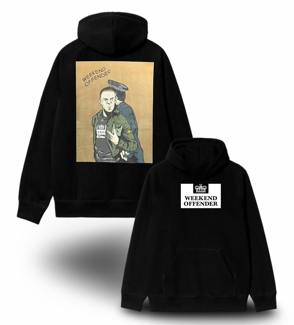 Худи NOXX Streetwear Weekend Offender Casual Черный Худи NOXX Streetwear Weekend Offender Casual Черный