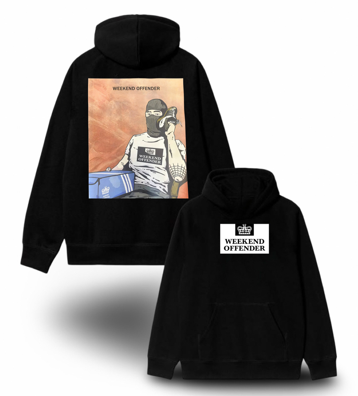 Худи NOXX Streetwear Weekend Offender Casual Черный Худи NOXX Streetwear Weekend Offender Casual Черный