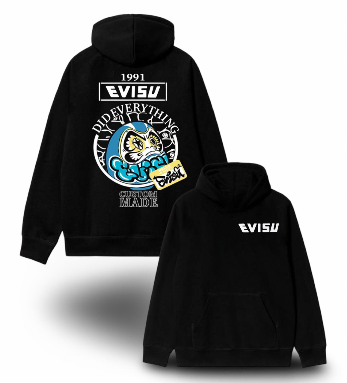 Худи NOXX Evisu Черный Худи NOXX Evisu Черный