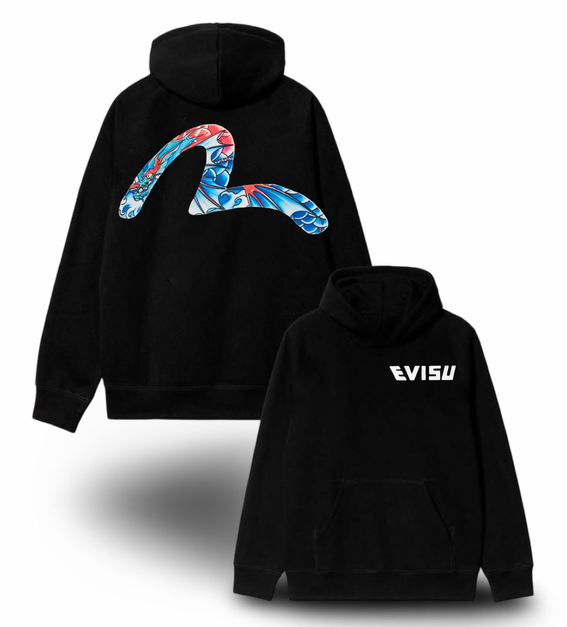 Худи NOXX Evisu Черный Худи NOXX Evisu Черный