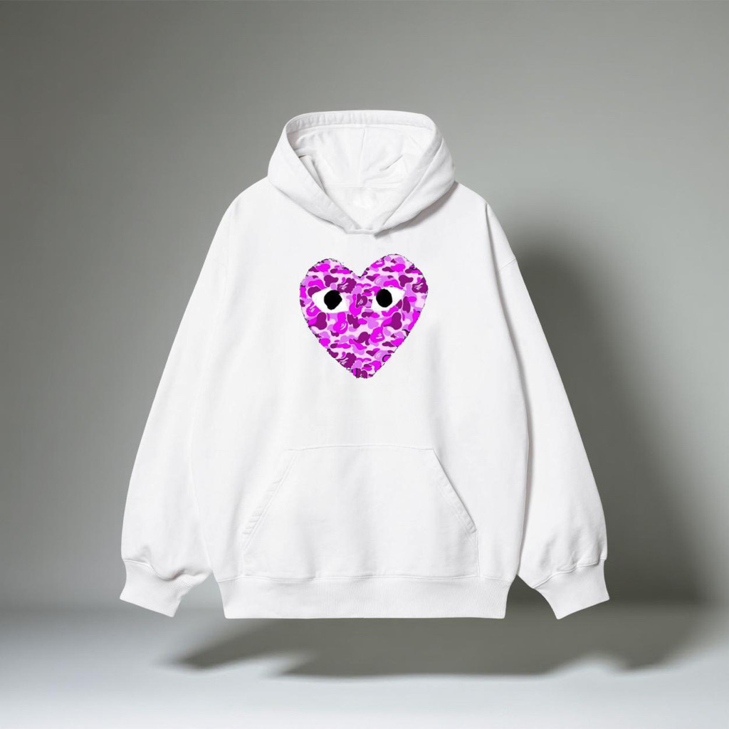 Худи NOXX Comme des Garcons Play Белый Худи NOXX Comme des Garcons Play Белый