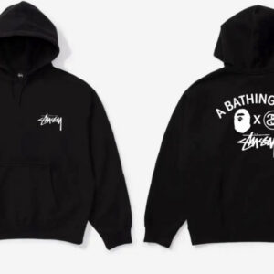 Худи NOXX Stussy x Bape Черный