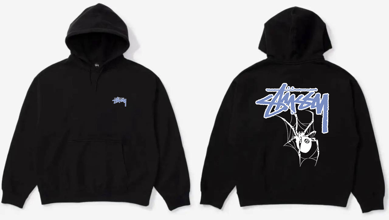 Худи NOXX Stussy Spider Черный Худи NOXX Stussy Spider Черный