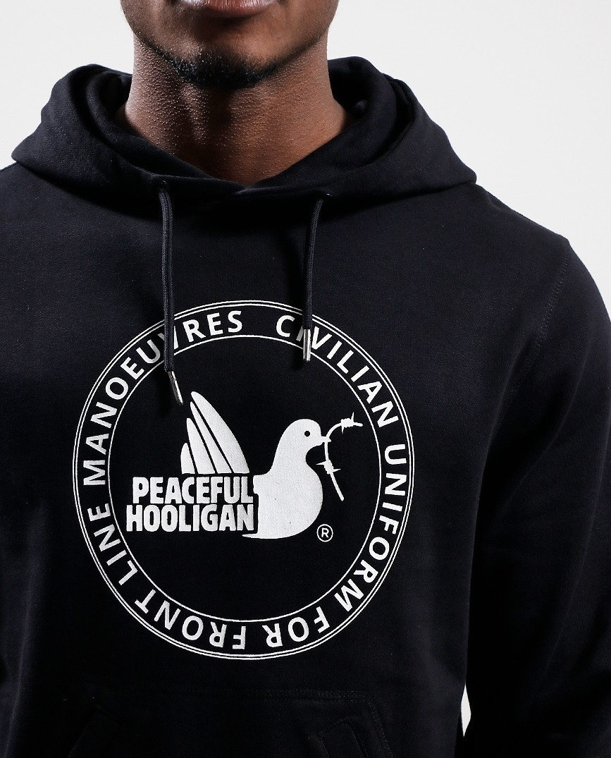 Худи NOXX Streetwear Peaceful Hooligan Черный Худи NOXX Streetwear Peaceful Hooligan Черный
