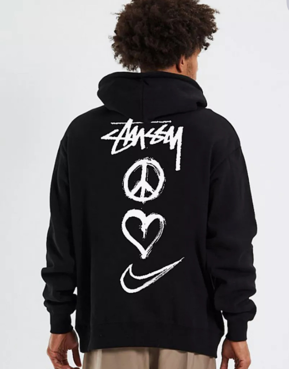 Худи NOXX Stussy x Nike Peace Черный Худи NOXX Stussy x Nike Peace Черный