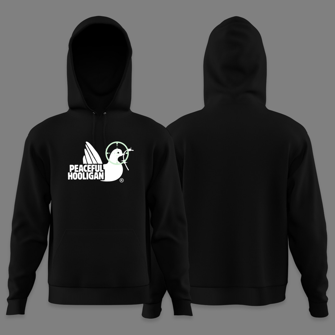 Худи NOXX Streetwear Peaceful Hooligan Черный Худи NOXX Streetwear Peaceful Hooligan Черный
