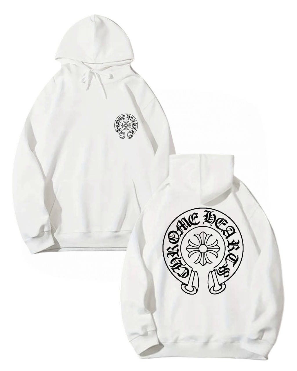 Худи NOXX Chrome Hearts Белый Худи NOXX Chrome Hearts Белый