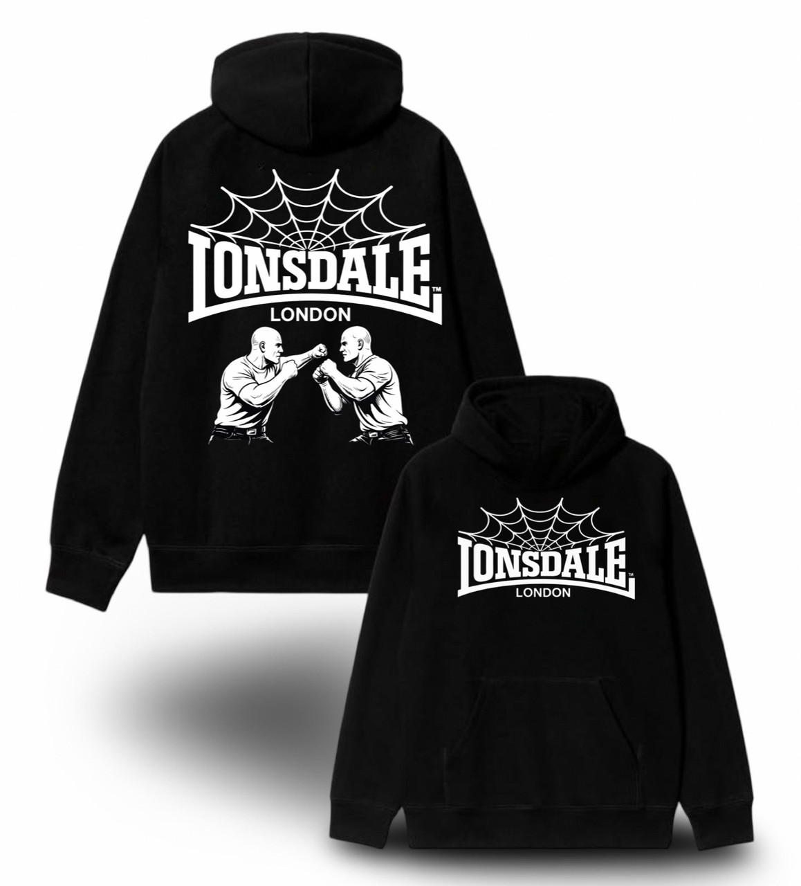 Худи NOXX Lonsdale London Spider Fight Черный Худи NOXX Lonsdale London Spider Fight Черный