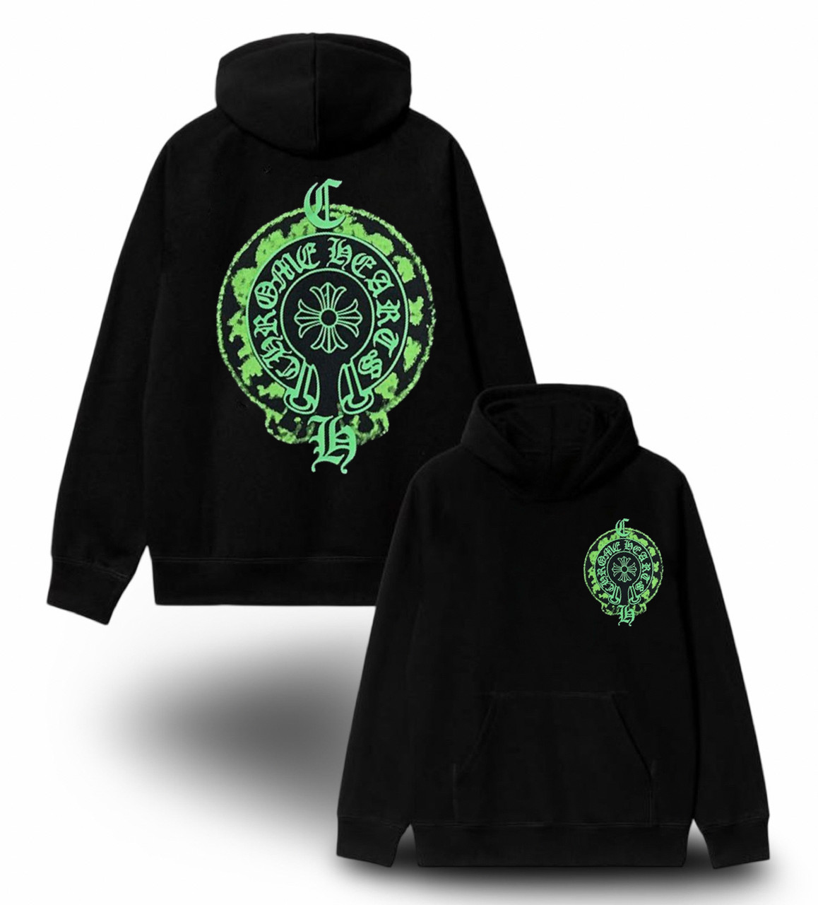Худи NOXX Chrome Hearts Черный Худи NOXX Chrome Hearts Черный