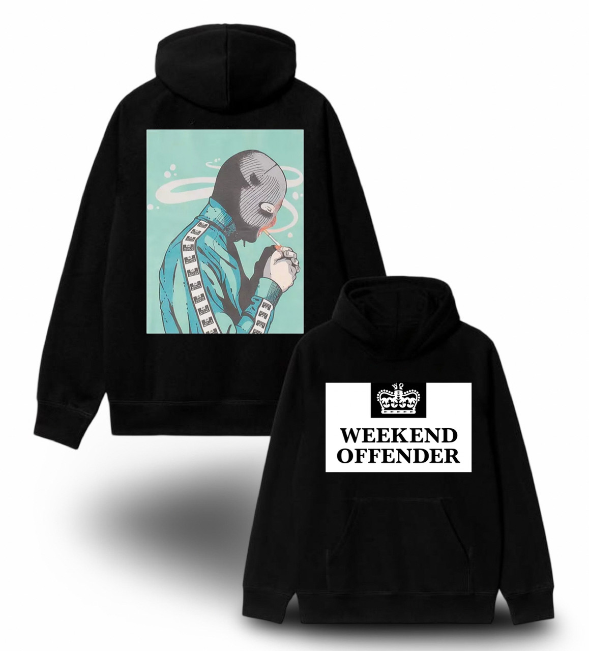 Худи NOXX Streetwear Weekend Offender Casual Черный Худи NOXX Streetwear Weekend Offender Casual Черный