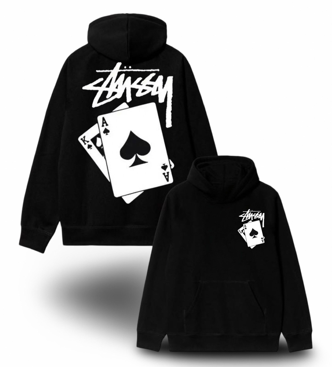 Худи NOXX Stussy Card Черный Худи NOXX Stussy Card Черный