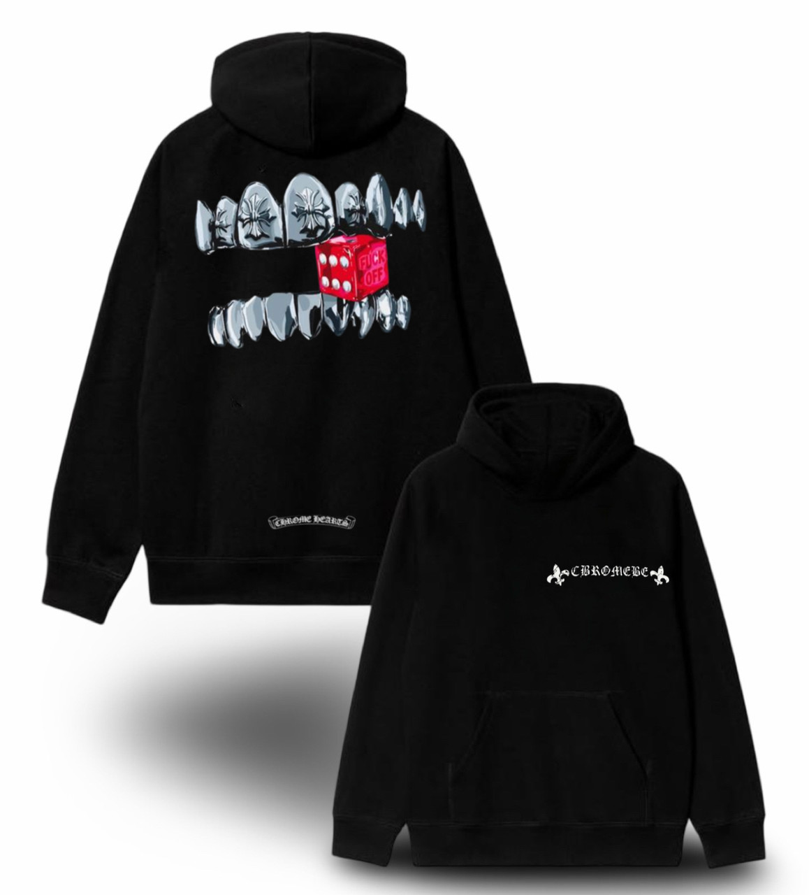 Худи NOXX Chrome Hearts Хром Хартс Черный