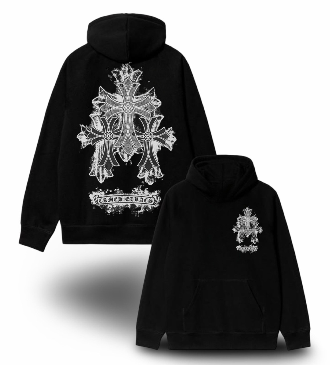 Худи NOXX Chrome Hearts Хром Хартс Черный