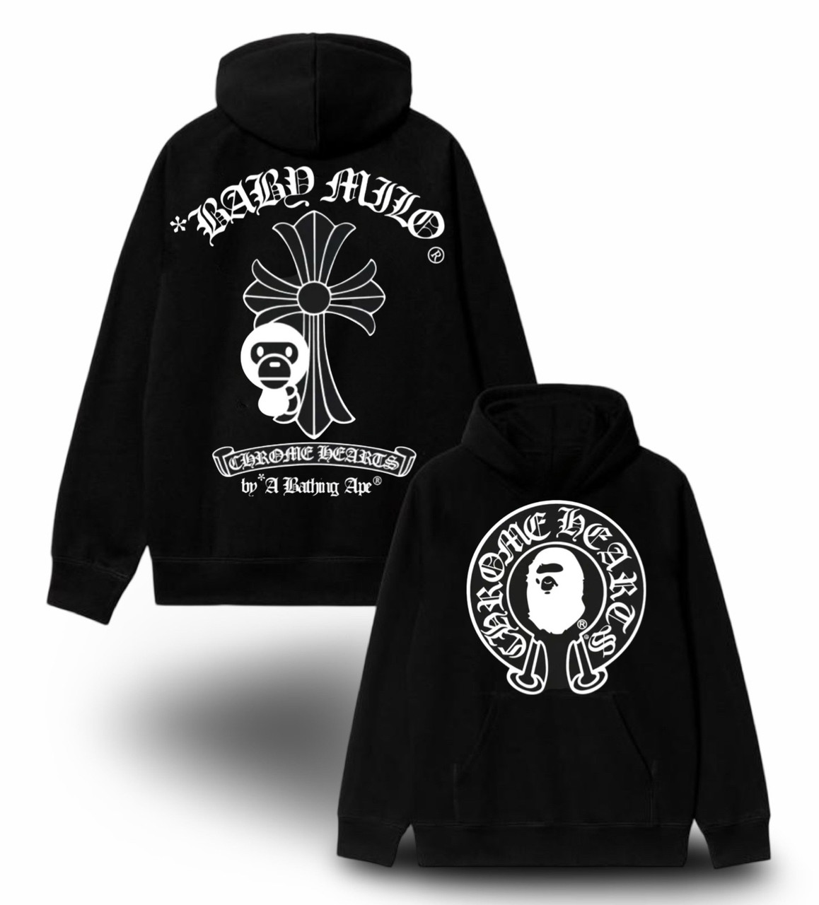 Худи NOXX Chrome Hearts Хром Хартс Черный