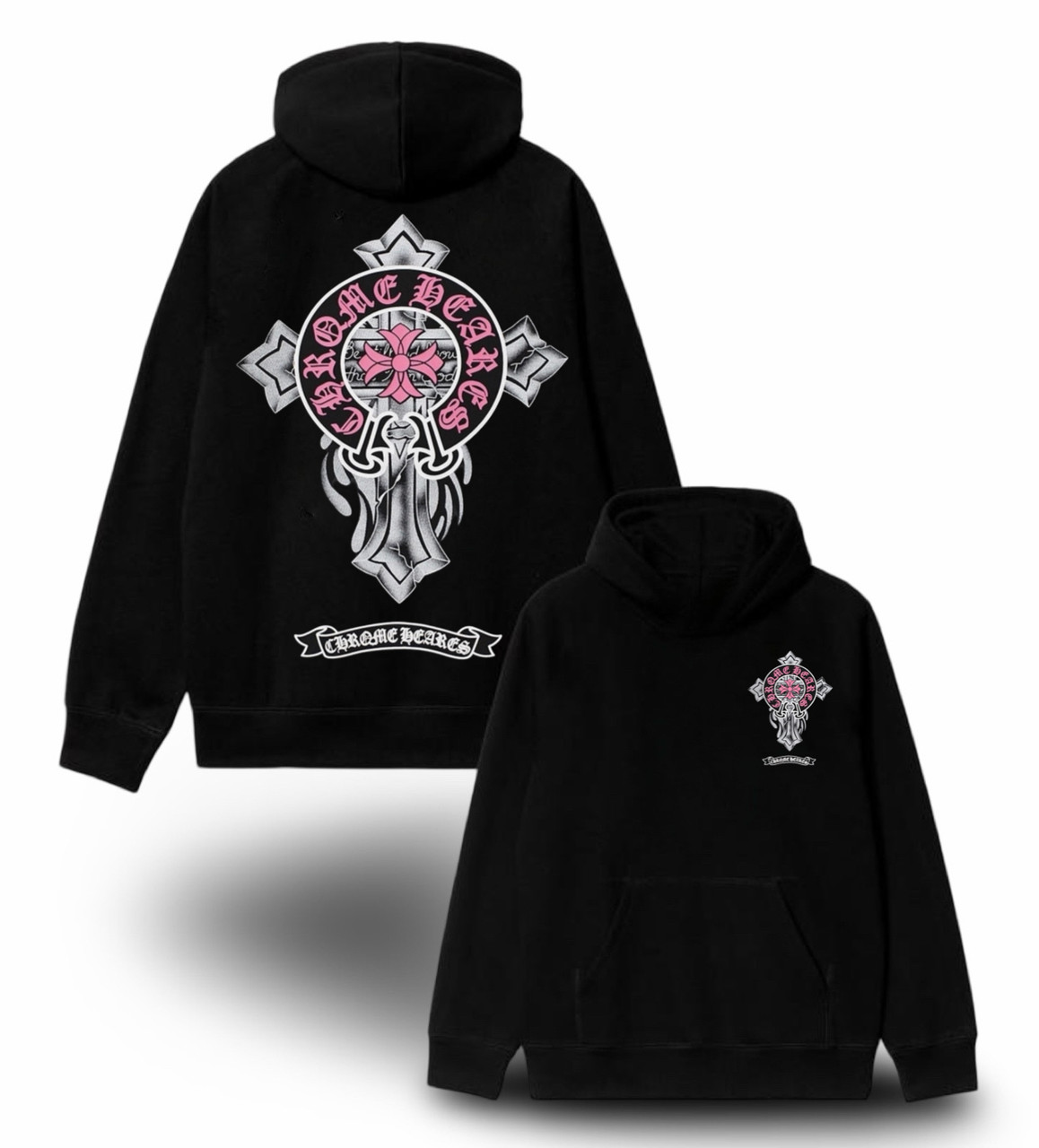 Худи NOXX Chrome Hearts Хром Хартс Черный