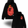 Худи NOXX BAPE A Bathing APE Baby Milo Camo Бейп Черный
