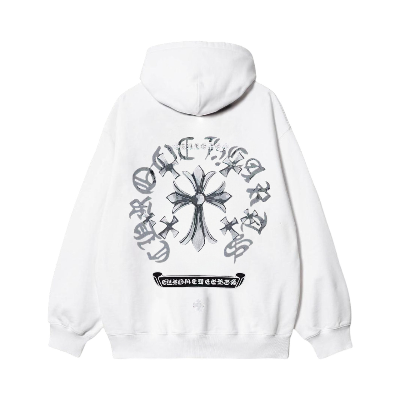 Худи NOXX Chrome Hearts Хром Хартс Белый Худи NOXX Chrome Hearts Хром Хартс Белый