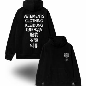 Худи NOXX Vetements Ветементс Черный