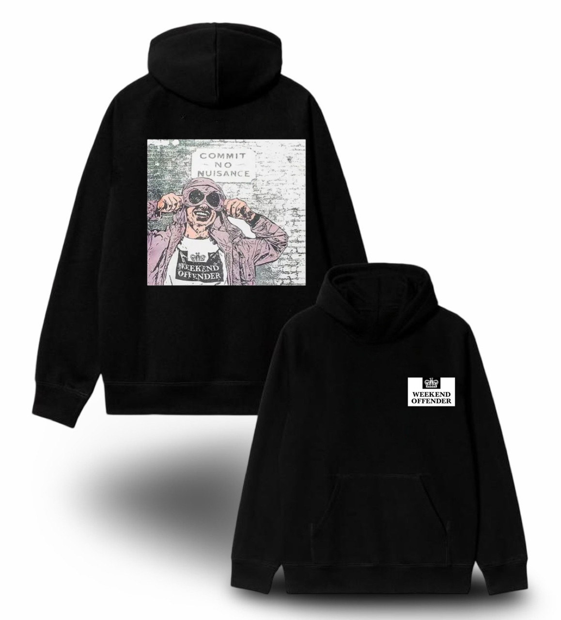 Худи NOXX Streetwear Weekend Offender Casual виккенд Черный Худи NOXX Streetwear Weekend Offender Casual виккенд Черный